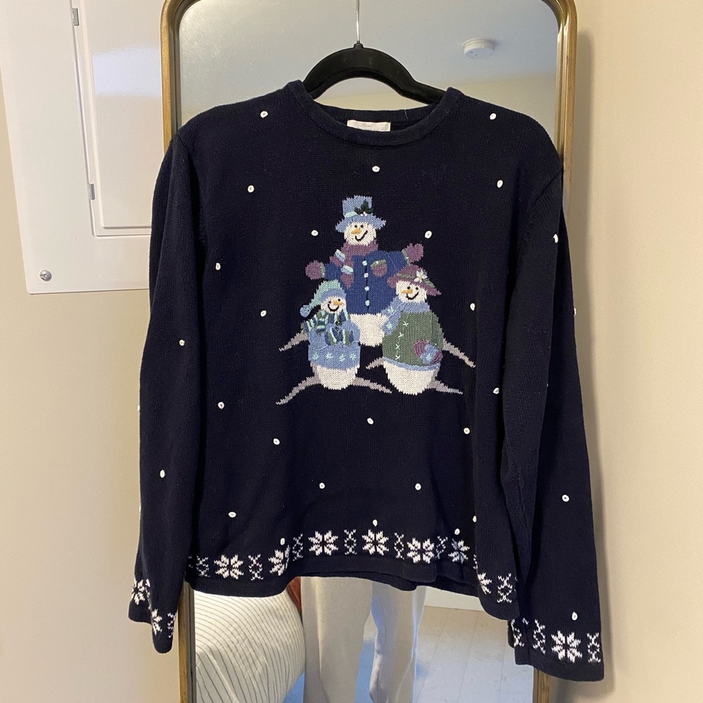 Fits like a medium - Vintage Christopher & Banks Christmas Sweater